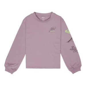 REBAJADO: Roxy ORCHIDREGULAR GO LS – Camiseta de Manga Corta para niña, Color Morado, Talla 14, Nirvana, 14 años | Oferta Amazon