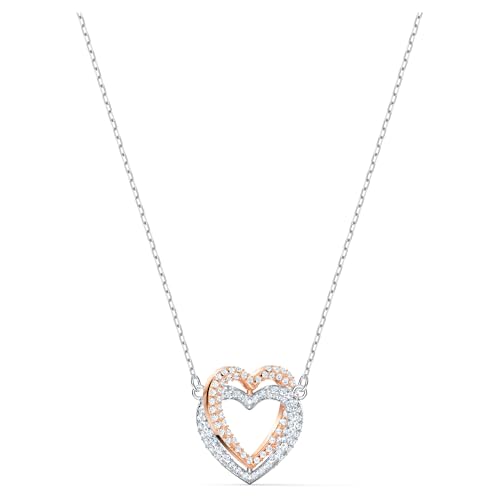 CHOLLO: Swarovski Collar Swarovski Infinity, Corazón, Blanco, Combinación de acabados metálicos | Oferta Amazon