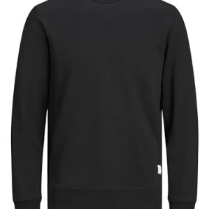 Jack & Jones Jjebasic Sweat Crew Neck Noos Sudadera, Negro, L Hombre