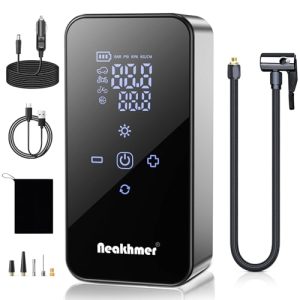 PROMOCIÓN: Inflador Ruedas Coche Hinchador Electrico: Mini Compresor Aire Portatil 150 PSI, con 6000 mAh, Bomba Bicicleta 12 V con medidor de presión de neumáticos para Coche,Bicicleta y Motocicleta | Oferta Amazon
