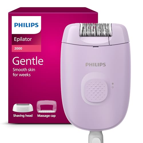 REBAJADO: Philips Depiladora Serie 2000, depiladora con cable para el cuerpo y las zonas sensibles, depila y afeita, dispositivo para eliminar el vello para mujeres, BRE237/00 en promoción
