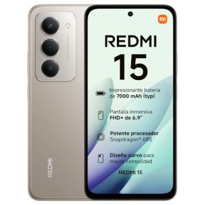 DESCUENTO: XIAOMI REDMI 15 – Smartphone de 8+256GB, Cámara Dual de 50MP con AI, Pantalla inmersiva de 6,9” FHD+, Snapdragon 685, de 33W, , Gris con descuento