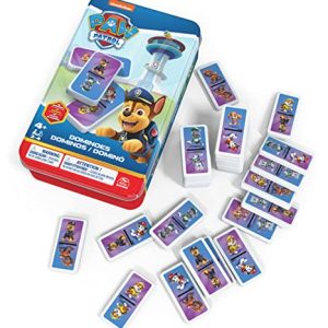 PROMOCIÓN: Spin Master Games Juegos DE Mesa – Patrulla Canina DOMINÓ Infantil: Juego de Mesa Divertido de 28 fichas con Maletín de Transporte Metálico para 2-4 Jugadores – Juegos de Mesa Niños 4 años + con oferta