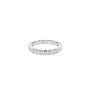 OPORTUNIDAD: Swarovski Anillo Matrix Vittore, Con Imponentes Piedras Transparentes que Brillan Desde Todos los Ángulos, Circonitas, Colección Matrix Vittore, Talla Redonda, Acabado en Tono Plateado, Blanco rebajado hoy