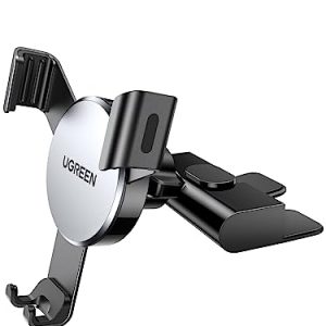 PROMOCIÓN: UGREEN Soporte Móvil Coche CD Ranura, Suporte Telemovel Carro Gravedad Compatible con Dispositivos de hasta 7 como iPhone 16 15 14 13 MAX, Redmi Note 12 Pro, Galaxy S24 S23, etc con oferta