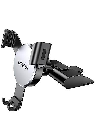 PROMOCIÓN: UGREEN Soporte Móvil Coche CD Ranura, Suporte Telemovel Carro Gravedad Compatible con Dispositivos de hasta 7 como iPhone 16 15 14 13 MAX, Redmi Note 12 Pro, Galaxy S24 S23, etc con oferta