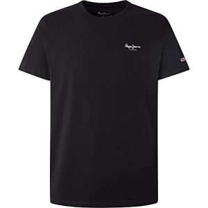 OFERTA: Pepe Jeans Original Basic 3 N Camisetas, Negro , L para Hombre con descuento