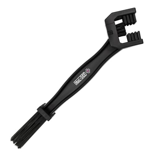 Muc-Off Cepillo para Cadena de Moto - Cepillos Limpiadores de Motos con Mango Ergonómico y Duraderas Cerdas de Nailon - Óptimo para Cadenas y Engranajes