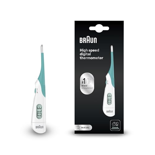 TOP VENTAS: Braun High Speed Termómetro digital , Varilla digital para usar en múltiples sitios , Vía oral, rectal o axilar , Apto para bebés y niños pequeños , La marca #1 entre los médicos , PRT1000 en promoción