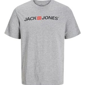 ¡GRAN PRECIO! JACK & JONES Jjecorp Logo tee SS Crew Neck Noos, Camiseta Hombre, Gris , X-Large