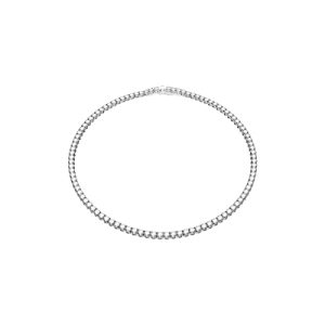 ¡GRAN PRECIO! Swarovski Collar Matrix Tennis, Talla redonda, Blanco, Baño de rodio con oferta
