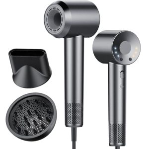 TOP VENTAS: Secador de Pelo, Secador Pelo Profesional Iónico Portátil 160000 RPM, Secado Rápido, 500M Iones, Control de Temperatura, Con Difusor Magnético y Boquilla, 4 Niveles de Temperatura y 3 Velocidades rebajado hoy