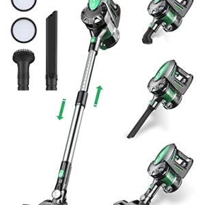 CHOLLO: Vactidy V8 Aspiradora sin Cable 25KPa, 3-en-1 Escoba Aspiradora sin Cable Menor Ruido, Autonomía 35 Mins, Potente Succión, 4 Etapas de Filtración, Aspirador Vertical para Pelo de Mascota
