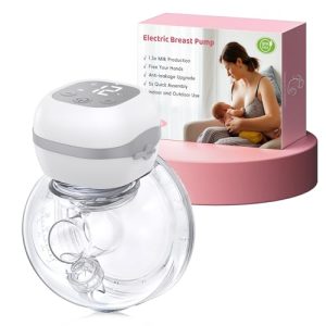 CHOLLO: Haokoo Sacaleches Electricos Manos Libres, Ligero Extractor de Leche Materna Portatil, Pantalla LCD, Sin BPA, Recargable, 3 Modos y 12 Niveles, 21mm/24mm Brida, para Viajes, Oficina, 1 Pieza rebajado hoy