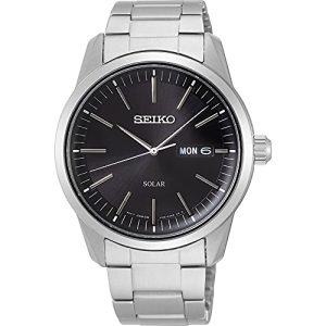 PROMOCIÓN: Seiko Reloj Analógico para Hombre de Cuarzo con Correa en Acero Inoxidable SNE527P1