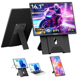 ¡GRAN PRECIO! Blackview Monitor Portátil Ultra Delgado 16 FHD 1200P, Soporte Magnético Rotativo 360°, Pantalla Extendida Laptop para Viaje & Oficina, Plug & Play – Compatible con Windows/Mac/PC/PS5. en promoción