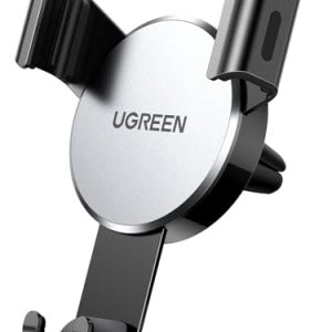 ¡GRAN PRECIO! UGREEN Soporte Móvil Coche por Gravedad, Suporte Telemovel Carro para Ventilación, Car Phone Holder Universal para iPhone iPhone 17/17 Air/17 pro/17 Pro Max/16/15, Galaxy S25/ S25 Ultra/S25+, Gris con descuento