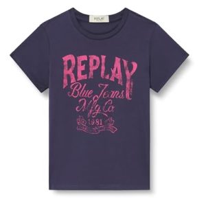 ¡GRAN PRECIO! Replay Sg7479 Camiseta, 088 Navy, 12 años para Niñas con descuento