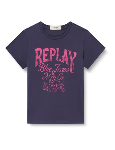 ¡GRAN PRECIO! Replay Sg7479 Camiseta, 088 Navy, 12 años para Niñas con descuento