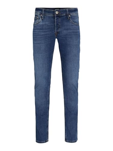 CHOLLO: JACK & JONES Jjiglenn Jjoriginal Am 814 Noos, Vaqueros slim Hombre, Azul, 32W / 32L con oferta
