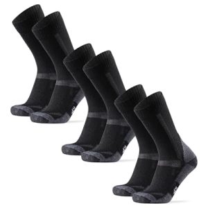 CHOLLO: DANISH ENDURANCE Calcetines de Senderismo Unisex, Calcetines de Lana Merino con Acolchado Antiampollas, 3 o 5 Pack, Negro/Gris, 39-42 rebajado hoy