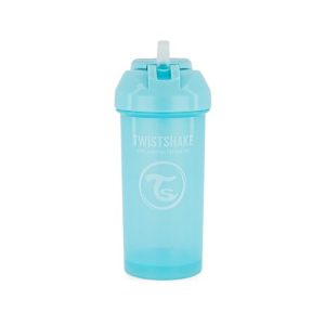PROMOCIÓN: TWISTSHAKE Straw Cup Vaso de Aprendizaje para Beber con Antidere Boquilla con Silicona Pajita 360 ml, Taza de Entrenamiento para Sorber para Bebé, Sin BPA, 6 + Meses, Azul Pastel con descuento