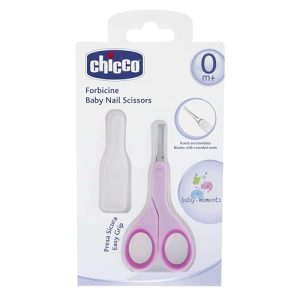 PROMOCIÓN: Chicco Tijeras Uñas Bebé Recién Nacido Y Niños Pequeños, Cortauñas De Acero Inoxidable Con Hojas Curvas Y Punta Redondeada, Funda Protectora, Goma Antideslizante Accesorio Esencial Neceser, Rosa al mejor precio