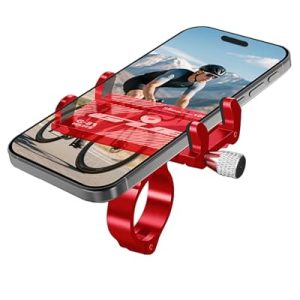 OPORTUNIDAD: Yeeloca Soporte Movil Moto de Aleación de Aluminio, Soporte Movil Bicicleta Anti Vibración, Accesorios Bicicleta Montaña Compatibles con iPhone, Motorola, Xiaomi, Samsung, Huawei y Otros Dispositivos con descuento