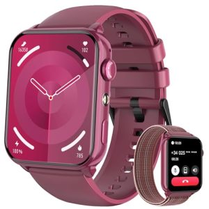REBAJADO: Reloj Inteligente Mujer, 1.91″ Smartwatch Mujer con Linterna y Llamadas , Smart Watch con 2 Correas, Notificación, Podómetro, Pulsómetro, Diseño Fino, IP68 Pulsera Actividad para Android iOS | Oferta Amazon