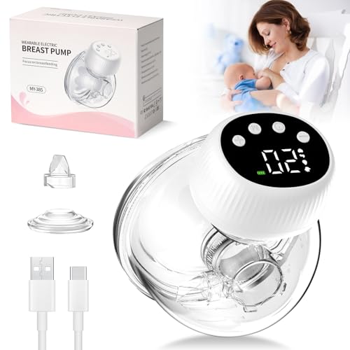 CHOLLO: Sacaleches Electricos Manos Libres 1200 mAh,4 Modos y 12 Niveles,Leche a Prueba de Fugas,Bajo Nivel de Ruido,Sacaleches Recargable con LCD,Sin BPA,24mm con oferta