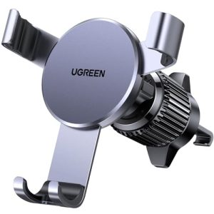 PROMOCIÓN: UGREEN Soporte Móvil Coche Gravedad con Gancho para Ventilación, Suporte Telemovel Carro Compatible coniphone 17 Pro MAX Air/16/15/14;Samsung Galaxy S25/S24; Google Pixel 10/9/8 Gris con oferta