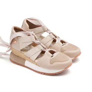 DESCUENTO: Sneakers Beige Tipo Espadrille para Mujer LIZARDA con oferta
