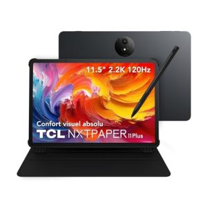 CHOLLO: TCL NXTPAPER 11 Plus Tablet con Funda Flipcase y T-Pen, Pantalla NXTPAPER 4.0 de 11,5″ 2.2K, IA integrada, 256GB de , expansión de de 8GB + 8GB, Android 15 en promoción