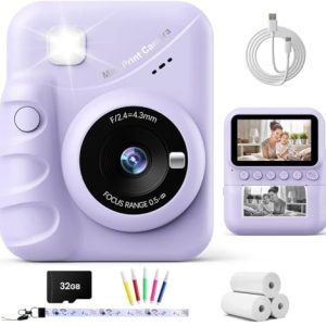 CHOLLO: TIATUA Camara Fotos Infantil instantanea, 3,0» HD 48 MP Cámara Instantánea para Niños con Tarjeta de 32 GB y 3 Rollos de Papel, Regalo para Niños y Niñas de 3 a 12 Años | Oferta Amazon