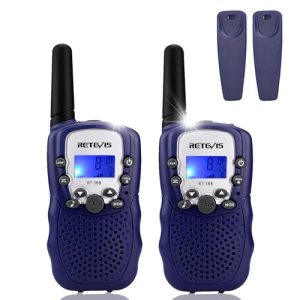 CHOLLO: Retevis RT388 Walkie Talkie Niños PMR446 8 Canales Pantalla LCD Linterna Vox 10 Tonos de Llamada Bloqueo de Canales Talkie Walkie Juguete para Niño con oferta
