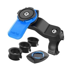 DESCUENTO: Taomeng Soporte para manillar de moto, soporte universal para bicicleta y moto, soporte para teléfono para MTB, desmontable y universal, giratorio a 360 ° al mejor precio