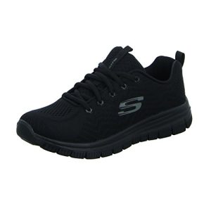 TOP VENTAS: Skechers Graceful Get Connected Regular, Zapatillas Mujer, Black Mesh Trim, 36 EU