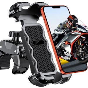 ¡GRAN PRECIO! Babacom Soporte Movil Moto 360° Rotación, Cerradura 1s y Protección Segura Soporte Movil Bicicleta para Manillar de 0.71-1.4″ Diámetro, Soporte Móvil Bicicleta Compatible con iPhone 4.7-6.8″, GPS rebajado hoy