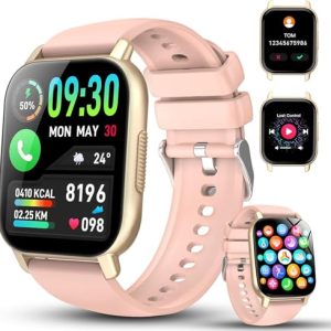 REBAJADO: Reloj Inteligente Hombre Mujer, 1.91″ Smartwatch con Llamadas , 112+ Deportivos Modos Reloj Deporte con Podómetro, Pulsómetro Monitor de Sueño, IP68 Pulsera Actividad para Android iOS rosa rebajado hoy