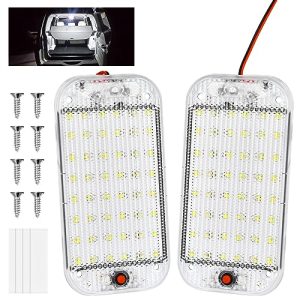 OPORTUNIDAD: URAQT Luces de Techo Interiores de Coche, 12-85V DC 48 LED Blanco Super Brillante Iluminación Interior de Coche con Interruptor ON/Off para Iluminación de Coche, RV, Van, Baño, Armario, Caravan rebajado hoy