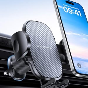 ¡GRAN PRECIO! Miracase Soporte Movil Coche Suporte Telemovel Carro en Rotación 360° y Manejo con Una Sola Mano,Compatible con Phones 4.0»-7.0» con descuento