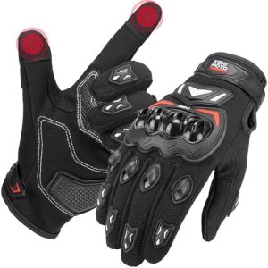 KEMIMOTO Guantes Moto Verano, Resistencia al Impacto, Deportivos Protectores y Transpirables Hombres y Mujeres, Palma Antideslizante, con Pantalla Táctil, Motocicletas, Escalada y Caza en promoción