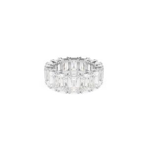 OPORTUNIDAD: Swarovski Anillo Matrix Vittore, Piedras Blancas en Forma Rectangular, Zirconia, Colección Matrix, Talla Baguette, Baño de Rodio, Blanco al mejor precio