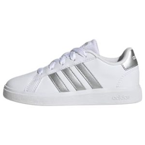 REBAJADO: adidas Grand Court Lifestyle Tennis Lace-Up Shoes, Zapatillas de Tenis Unisex niños, White Matte Silver Matte Silver, 32 EU al mejor precio