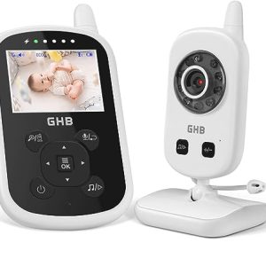 DESCUENTO: GHB Vigilabebes Camara Vigilancia Bebe con LCD 2.4″, 950mAh Inteligente VOX Visión Nocturna Comunicación Bidirecciona Escucha Bebes Admite 4 Cámaras con descuento