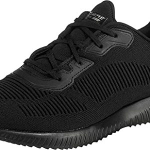 OFERTA: Skechers Bobs Squad Tough Talk, Zapatillas Mujer, Black Engineered Knit Trim, 39 EU | Oferta Amazon