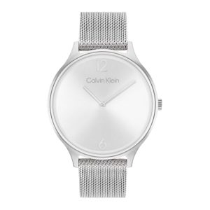 OPORTUNIDAD: Calvin Klein Reloj Analógico de Cuarzo para Mujer Colección Timeless Mesh 38MM con Correa de Malla de Acero Inoxidable Plateada – 25200001 con descuento