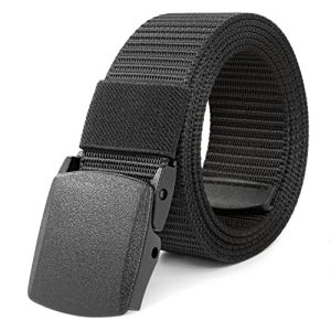 DESCUENTO: LXMY Cinturones Hombre, Cinturon Trabajo Hombre, Cinturón de Nylon Ajustable, Rápido a Través de la Seguridad del Aeropuerto, para Viajes, Deportes y Uso Diario al mejor precio