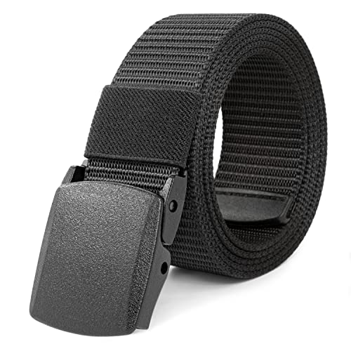 DESCUENTO: LXMY Cinturones Hombre, Cinturon Trabajo Hombre, Cinturón de Nylon Ajustable, Rápido a Través de la Seguridad del Aeropuerto, para Viajes, Deportes y Uso Diario al mejor precio