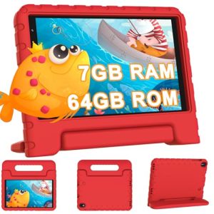 DESCUENTO: SKYEGG Tablet para Niños 8 , Android, 7GB + 64GB , , Control Parental, Pantalla HD 1280×800, Tablet Infantil con Funda EVA Antigolpes, Rojo con oferta